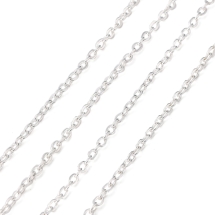 Цепь Якорное Плетение, Железо, Непаянная, Цвет: Серебро, Звено: 3x2.2х0.6мм, (УТ100029028)