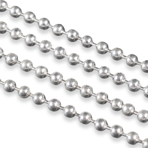 Цепь Плетение Перлина, Железо, Паяная, Серебро, 2мм, (УТ100029037)