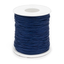 Шнур Вощений Бавовняний 1мм/90м для Плетіння Макраме та Біжутерії, Берлінська Лазур, Товщина 1мм, близько 90м/котушка, (УТ100029073)