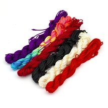 Шнур Нейлоновый Набор, 6 цветов, Толщина 2мм, около 12м/связка/6связок, (УТ100029118)