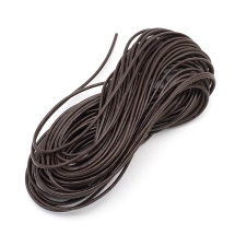 Шнур Натуральная Кожа, Окрашенный, Коричневый, 1.5м, около 10м/связка, (УТ100029239)