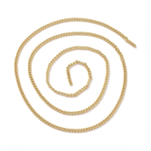 Цепь Витая Латунь, Стойкое Покрытие Золото 18К, Звено: 3х2х0.5мм, (УТ100029267)