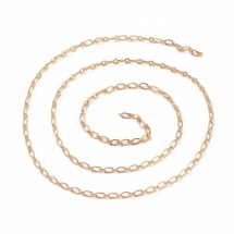 Ланцюг Латунний, Плетіння Фігаро, Паяний, Стійке Покриття Золото 18К, 6x3x0.6мм і 2.50.3мм, (УТ100029268)