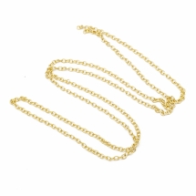 Цепь Якорное Плетение, Латунь, Паяная, Плоскоовальная, Стойкое Покрытие Золото 18К, Звено: 5х3.5х0.7мм, (УТ100029285)