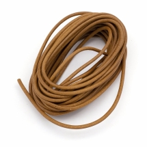 Шнур Натуральна Шкіра, Колір: Перу, Розмір: 2.5мм, (УТ100029340)