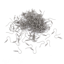 Швензы Крючок, Основа для Сережек, Нержавеющая Сталь, 19-21х18мм, Отверстие 2.5мм, Штифт 0.7мм, 200шт/упак, (УТ100029385)