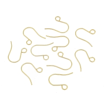 Швензы Крючок, Медицинская Сталь, Основа для Сережек, Цвет: Золото, Размер: 26х20мм, Отв-тие 4.6мм, Пин 0.8мм, (УТ100029395)