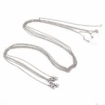 Ожерелье Якорная Цепь, Нержавеющая Сталь с Застежкой Карабин-лобстер, 50см, 1.5х0.4мм, (УТ100029415)