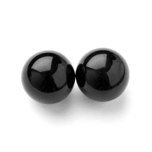 Натуральный Черный Оникс, Круглый, Шарик, Диаметр: 16мм, без Отверстия, (УТ100029509)