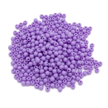 Бусины Акриловые Круглые, Цвет: Сиреневый, Размер: 6х5мм, Отверстие: 1.8мм, около 400шт/50г, (УТ100029574)