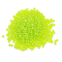 Бусины Акрил Прозрачные, Экологичные, Круглые, АВ цвет, Цвет: Зеленый газон, 4мм, Отверстие 1.5мм, 800шт/25г, (УТ100029600)