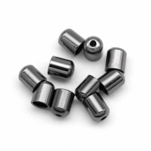 Концевики Для Шнура, Латунь, Колонка, Колір: Збройова Сталь, 5х4мм, Внутрішній Діаметр 3мм, Отвір 1мм, (УТ100029675)