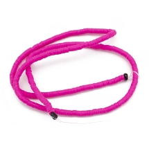 Бусины Экологичные из Полимерной Глины, Ручная Работа, Круглые Плоские, Камелия, 3х1мм, Отверстие 1мм, Около 375шт/40см/нить (УТ100029925)