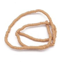 Бусины Экологичные из Полимерной Глины, Ручная Работа, Круглые Плоские, Перу, 4х1мм, Отверстие 1мм, Около 375шт/40см/нить (УТ100029946)