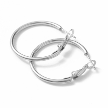 Швензы-Кольца, Основа для Сережек Нержавеющая Сталь, 30х2мм, Пин 0.8мм, (УТ100030245)