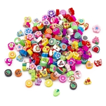 Бусины из Полимерной Глины Ручной Работы Разнообразные, Микс, 7-14x7-14x4-16мм, Отверстие 2мм, (УТ100030264)