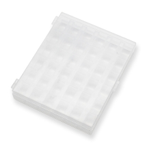 Контейнер для Шпульок, Пластик, 36 Отсеков, Цвет: Бесцветный, Прямоугольный, Размер: 11.8x14.2x3.1см, (УТ100030388)