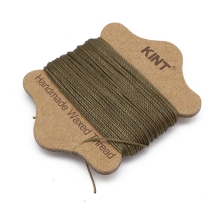 Шнур Вощеный Нейлоновый для Плетения, Макраме и Бижутерии, Темно-Оливковый, 0.65мм, около 20м/катушка, (УТ100030561)