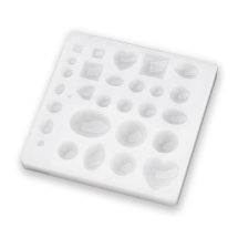 Силиконовая форма для Кулонов, Цвет: Белый, Размер: 149х147х14мм, (УТ100030568)