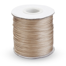 Шнур Корея Вощеный Полиэстер для плетения, Макраме и бижутерии, Золотистый, 0.5мм, около 165м/катушка, (УТ100030583)