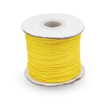 Шнур Корея Вощеный Полиэстер для плетения, Макраме и бижутерии, Золотой, 1мм, около 75м/катушка, (УТ100030591)