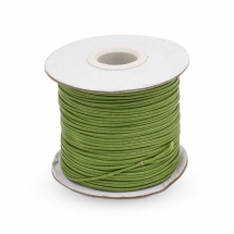 Шнур Корея Вощений Поліестер для плетіння, Макраме та біжутерії, Оливково-сірий, 1мм, близько 75м/котушка, (УТ100030592)