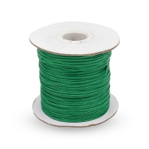 Шнур Корея Вощеный Полиэстер для плетения, Макраме и бижутерии, Зеленый, 1мм,  около 75м/катушка, (УТ100030593)