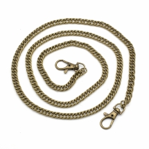 Ланцюг для Сумок, Залізо з Поворотними застібками зі Сплаву, Бронза, 102см, Ланка: 10х7х1.5мм, Застібка: 35х16х6мм  (УТ100030613)