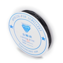 Медная Проволока 0.8мм/3м, Черный, 0.8мм, около 3м/катушка, (УТ100030670)