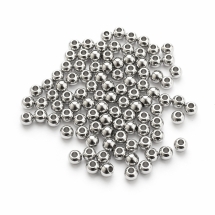 Бусины Нержавеющая Сталь, Круглые, 4х3мм, Отверстие 1.5мм, 100шт/упаковка, (УТ100030432)