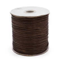 Шнур Корея Вощеный Полиэстер для плетения, Макраме и бижутерии, Коричневый, 1.5мм, около 165м/катушка, (УТ100030444)
