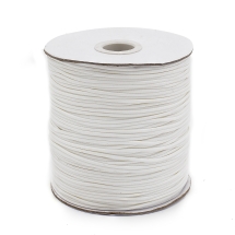Шнур Корея Вощеный Полиэстер для плетения, Макраме и бижутерии, Кремово-белый, 1.5мм, около 165м/катушка, (УТ100030446)