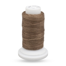 Нить Вощеная Полиэстеровая для Кожи Плоская, Светло-Коричневый, 0.8мм, около 50м/катушка, (УТ100030904)