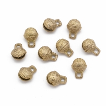 Кулони Дзвіночки, Латунь без Покриття, із Зображенням Тигра, 13х11х8мм, Отвір 1мм, (УТ100030947)