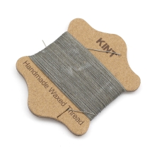 Шнур Вощеный Нейлоновый для Плетения, Макраме и Бижутерии, Серый, 0.45мм, около 20м/катушка, (УТ100030994)