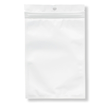 ЗИП Пакет Белый/Прозрачный, с подвесом, замок ZIP Lock, Размер: 19.5х12см, Внутренний размер: 16х11см, (УТ100031001)