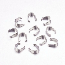 Тримачі для Підвісок, Нержавіюча Сталь, 5.5х5х2.5мм, 100шт/упаковка, (УТ100031116)