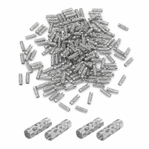 Бусины Трубочки, Нержавеющая Сталь, Полые, Размер: 12х4мм, Отверстие 3.3мм, 200шт/упаковка, (УТ100031142)