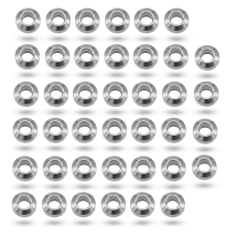 Бусины-Разделители, Нержавеющая Сталь, Плоские Круглые, Размер: 4х2мм, Отверстие 1.8мм, (УТ100031162)