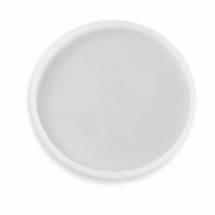 Силіконова форма, Плоска Кругла, Колір: Білий, Розмір: 137х12мм, Внутрішній діаметр 128мм, (УТ100031239)