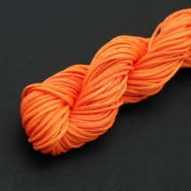Шнур Нейлоновый, Цвет: Оранжевый, Размер: Диаметр 1мм, около 24м/связка, (УТ000004555)